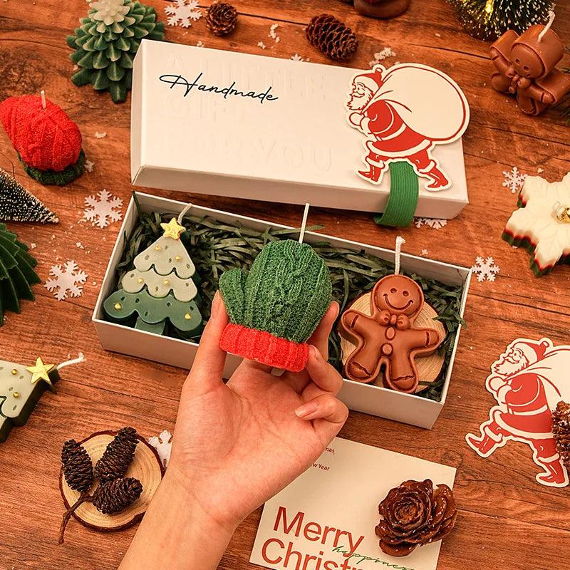 Coffret 3 bougies de Noël