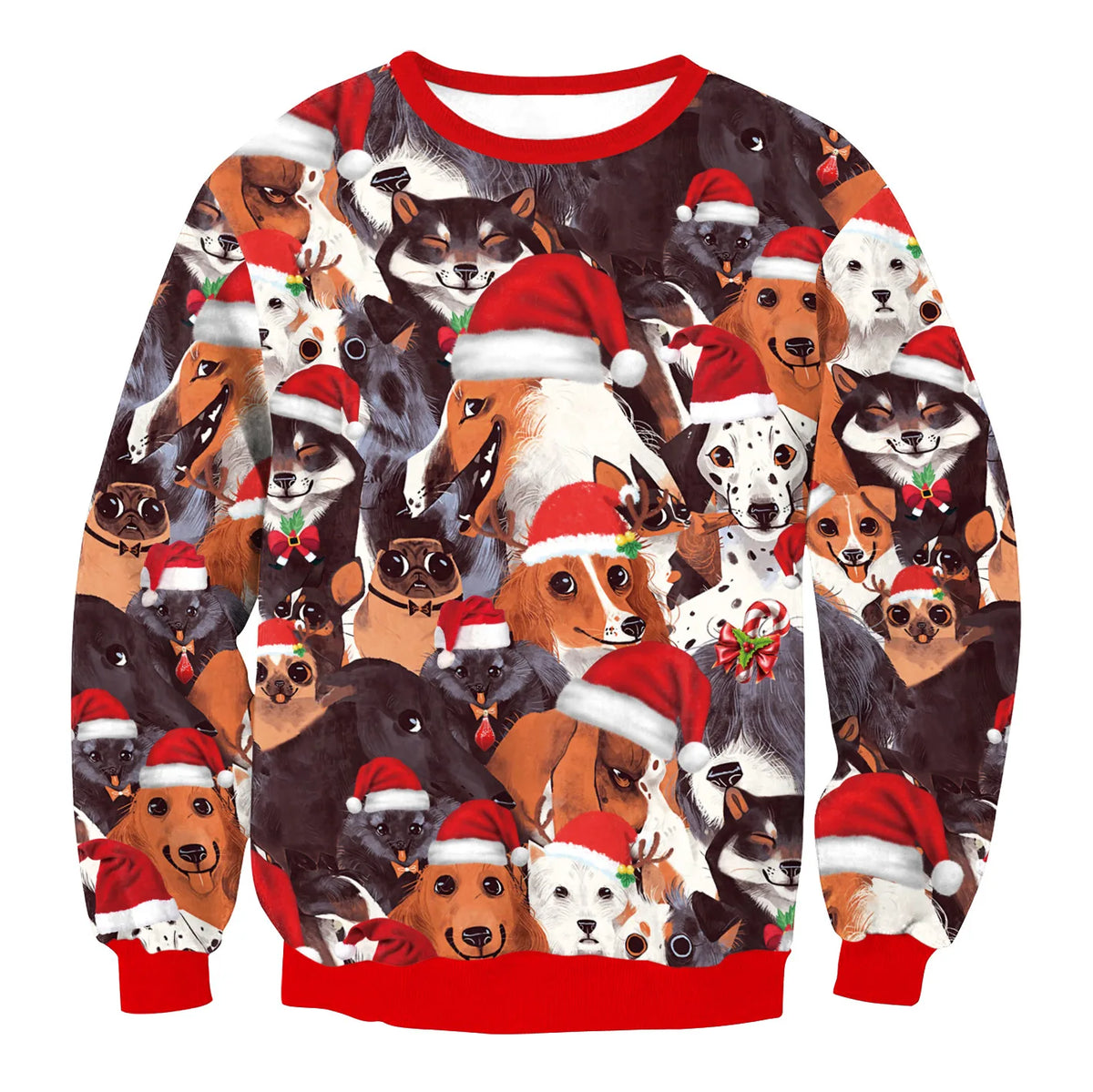 Pull Moche Noel Chiens - Unisexe
