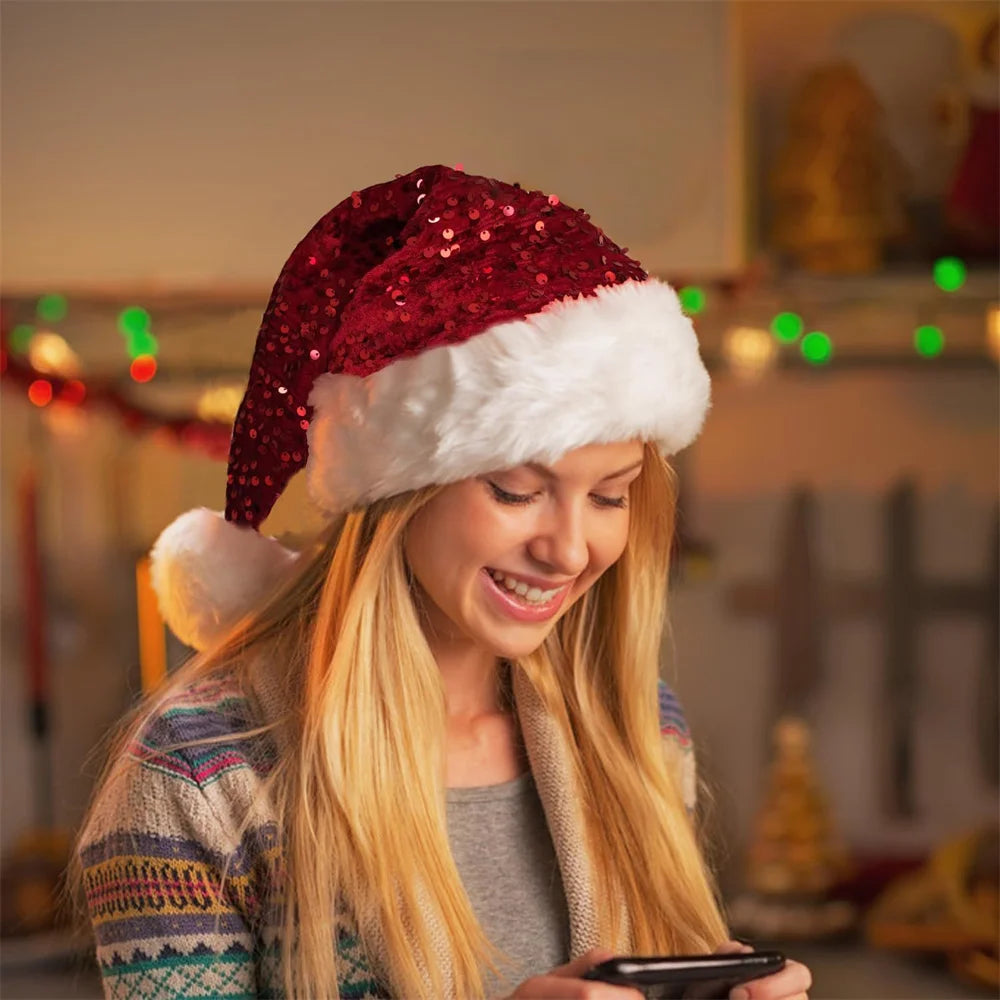 Bonnet de Noel sequins