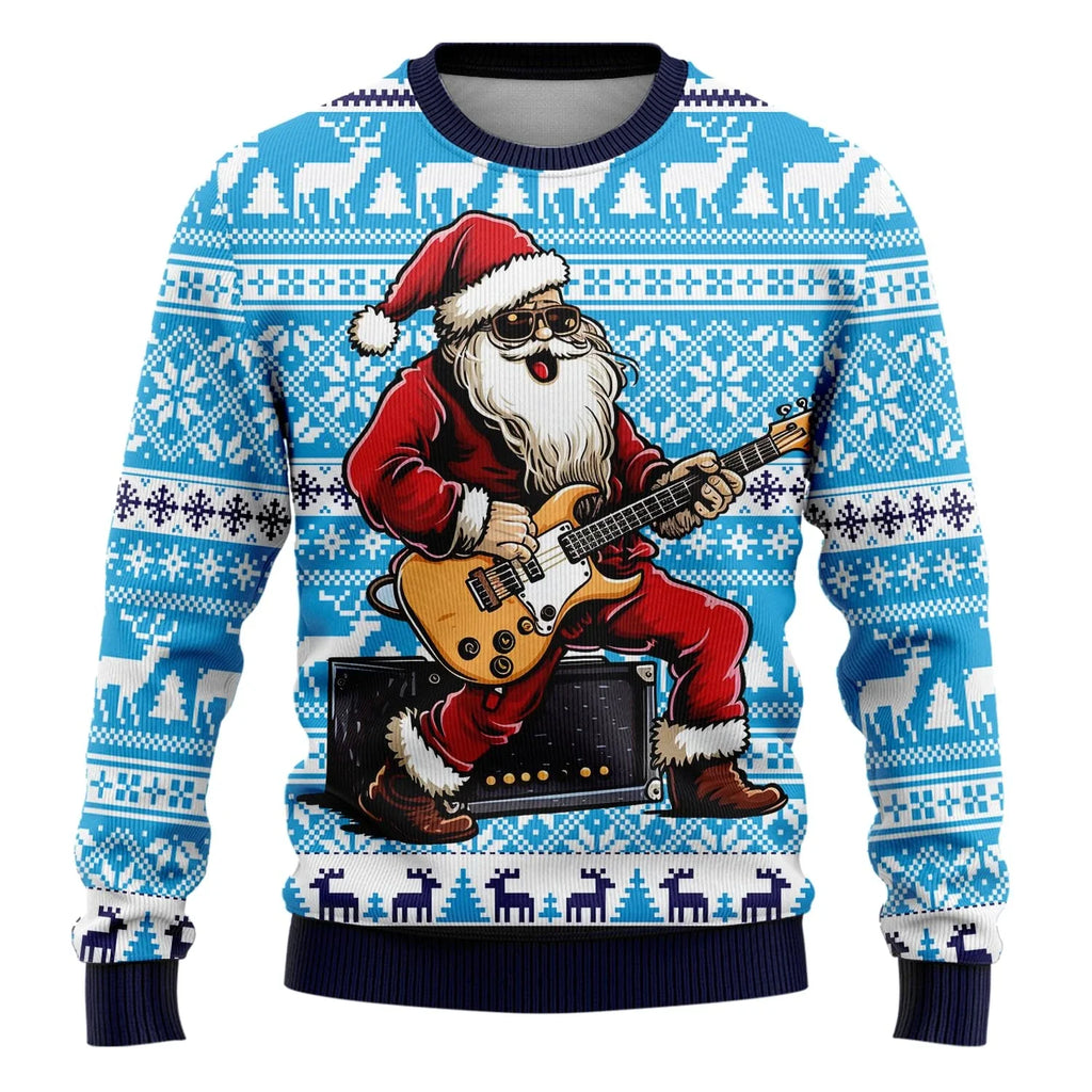 Pull Noel moche rock star - Homme
