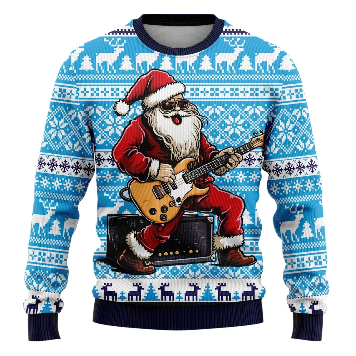 Pull Noel moche rock star - Homme