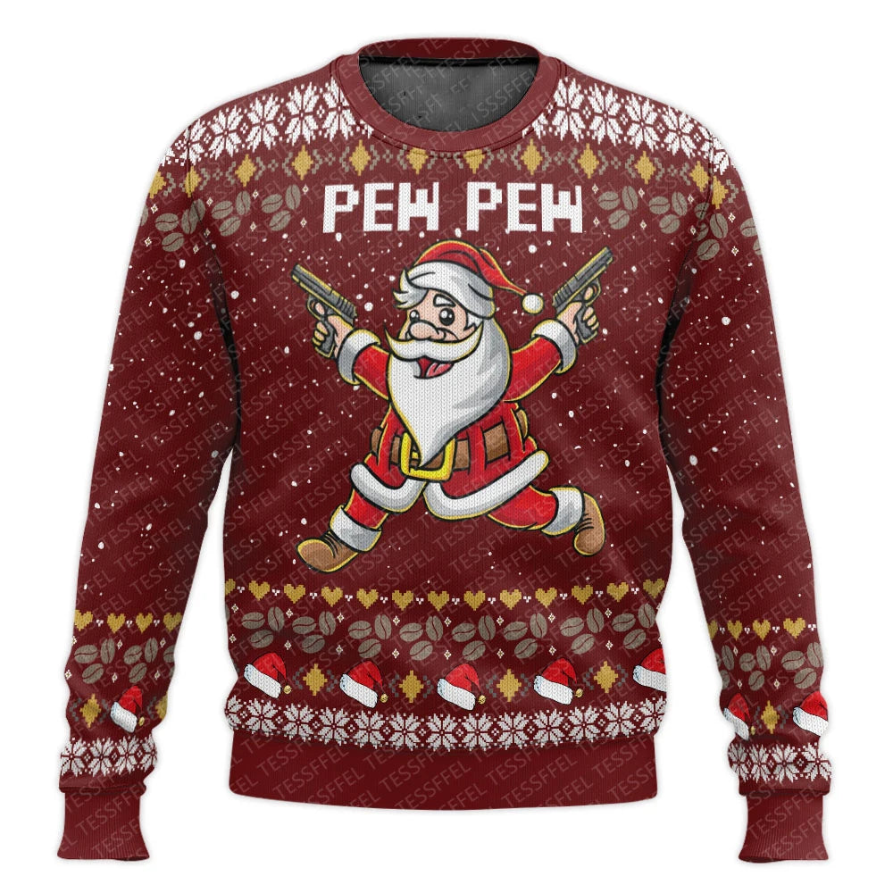 Pull Moche Noel pew pew - Homme