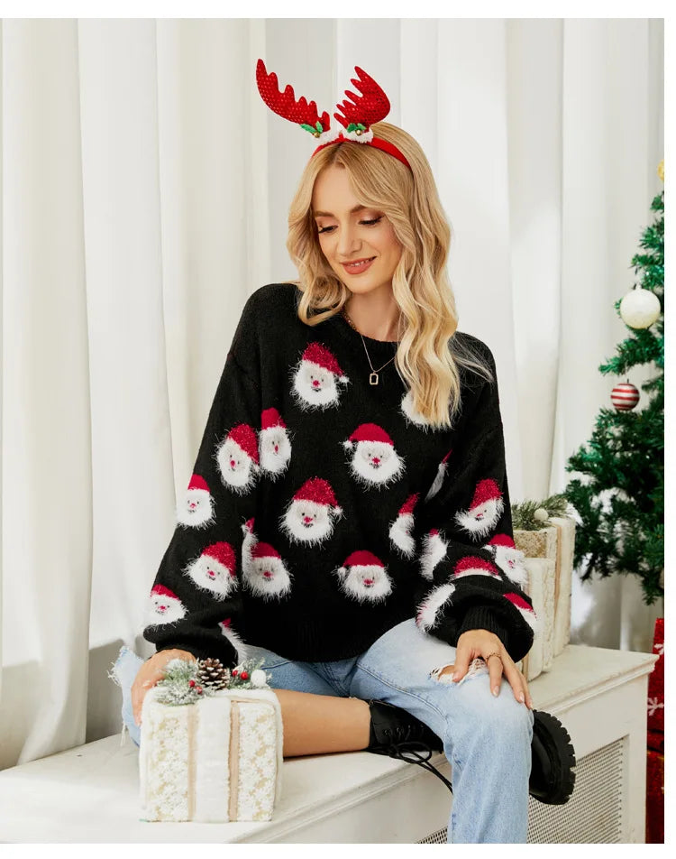 Pull Tête Père Noël